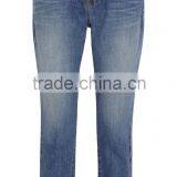 Fashion Light Color Ripped Boyfriend Jeans for Women Wholesale Boyfriend Jeans/ Blue Jeans thumbnail-1