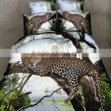 2014 Fashion king size 3D printed animal Bedding Set,reactive sheet set from china
