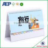 Free sample printed new design table desk high quality magnetic calendar for fridge made in China