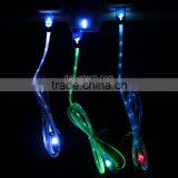 1M Colorful Micro USB LED Charging Cable for Samsung S5 S4 S3 From Dailyetech