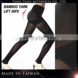 Taiwan Factory Bamboo Charcoal Yarn Black Opaque Tights