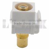 Keystone RCA Connector With White Inner Color thumbnail-3