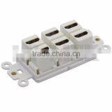 6 Ports HDMI Female to Female Inner Face Plate Wall Plate thumbnail-4