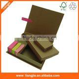 Combined Sticky Strips Index,notes,memo Pads in Craft Paper Holder/box thumbnail-3