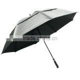 Silver Coated Fiberglass Double Layer Golf Umbrella