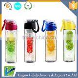 Sports Lemon Juice Flip Lid Bottle Fruit Infusing Infuser Water Bottle Cup