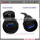 2015 New PBT Ip67 B Type USB Connector With Black Shell Easy To Operate