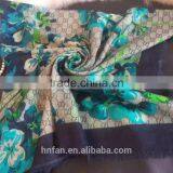 2017flower Top Quality 100% Silk Habotai Printed Square Scarf thumbnail-4