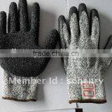 13Gauge HPPE Seamless Knitted pu or Latex Coated Cut Resistant Gloves thumbnail-4