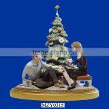 Loving Couple Celebrating Christmas Tree Resin Christmas Gifts thumbnail-1