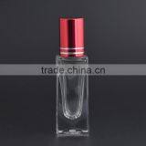 Wholesale 6ml Empty Rectangle Shaped Clear Glass Roll on Bottle With Aluminum Cap for Cosmetic Perfume Essential Oil Packaging thumbnail-2