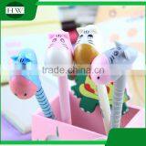 Promotional Wholesale Cheap Funny School Office Stationery Mini Plastic Cartoon Donkey Roller Ball Point Pen thumbnail-4