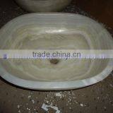 NEW MODERN PURE WHITE ONYX FLOWER SHAPED SINKS AND BASINS