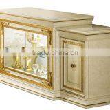 Italian Special Design Luxurious 6 Persons Dining Table With Upholstery Dining Chairs (MOQ=1 SET) thumbnail-2