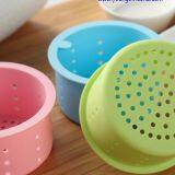 Candy Color Round Silicone Sink Drain Filter for Kitchen thumbnail-2