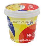 Peanut Butter Container With Plastic Recycling Symbols, Round Plastic Containers With Lids thumbnail-5