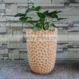 Honeycomb Surface Modern Decorative Fibreglass Planter thumbnail-1