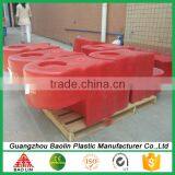 Pedestrian Road Barrier Rotomoding Plastic Safety Road Barrier Red Colour Make in China thumbnail-6