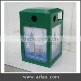 Arlau Outdoor Steel Elegant Trash Bin thumbnail-1