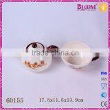 Modern White Ceramic Combination for One Cup Teapot thumbnail-5