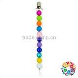 2017 New Designs Toddlers Teething Silicone Pacifier Chain Clip Baby Pacifier Clip Holder thumbnail-4