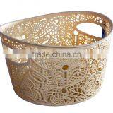 Lace Basket With 2 Sizes, Plastic Lace Basket With Handle, Round Shape Basket thumbnail-3