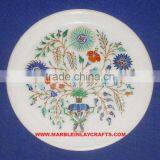 Marble Inlay Plate Home Decorative Plate thumbnail-1