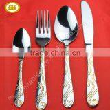 Restaurant Hotel Plain Simple Design Stainless Steel Dinnerware Set thumbnail-1
