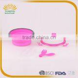 Top Selling Silicone Collapsible Leakproof Children's Lunch Box thumbnail-3