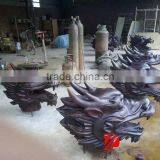 Dragon Head Statue Bronze Bust Sculptures thumbnail-1