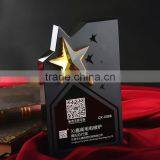 Customized New Design Top Quality Black Star Crystal Trophy thumbnail-2