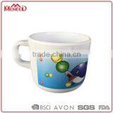 Fancy Adorable Dolphin Printing Unbreakable 100% Melamine Children Used Custom Printed Plastic Cup thumbnail-1