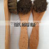 Beech Wooden Plate Horse Hair Shoe Brush