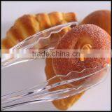 9 Inch Plastic PC+stainless Steel Salad Kitchen Tongs Wholesale/OEM Food Grade Orange/white Serving Tongs thumbnail-3