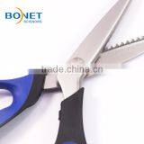 S21002 9-3/4" Plastic Handle Pink Wave Scissors thumbnail-2