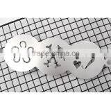 OEM Cheap 3 in 1 Stainless Steel Coffee Stencil Cupcake Cookie Stencils as Seen on tv thumbnail-3