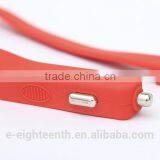 High Quality 2 in 1 Long Silicon Car Charger With USB Port 2.1A Output Apply to Android for Mobile thumbnail-3