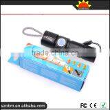 2016 Wholesale OEM XPG-R5 LED USB Rechargeable Focus Adjustment Zoomable LED Flashligth Torch thumbnail-4