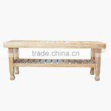 Teak Bench Whitewashed Japan Natural thumbnail-2
