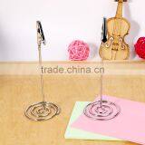 116mm Tall Place Card Photo Holder Clips,alligator Shape With Spiral Base for Wedding Banquet Use