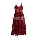 Pictures of Western Party Wear Sexy Cut Out Floral Lace Dresses for Girls of 18 Years Old HSD7865 thumbnail-2