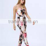 New Arrived Fashion Sleeveless Floral Print Women Jumpsuits thumbnail-3