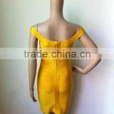 Simple Orange V Neck Bodycon Sex Ladies 2015 New Fashion HL Bandage Dress thumbnail-3