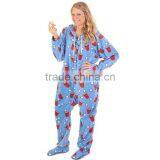 Custom Adult Footless Pajamas Onesie Unisex Stitch Costume thumbnail-4