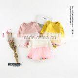 0-3 Years 2017 Wholesale Baby Patchwork Skirt Romper Soft Autumn Cotton Volie Babys Jumpsuit (pick Size Color) thumbnail-1