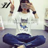 Girl Fashion Style New Design Long Sleeve Tshirt thumbnail-3