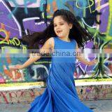 Latest Children Frocks Designs Sleeveless Girl Dresses for 7 Year Old thumbnail-3