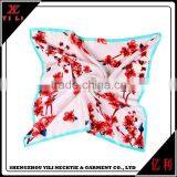 100% Silk Digital Printing Lady Beautiful Scarf thumbnail-3