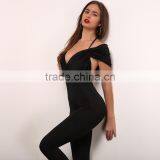 Runwaylover 053 Hot Sale 2017 Ladies Sexy Deep V-Neck Playsuits thumbnail-5