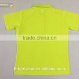 China Factory Lime Blank Safety Fluorescent Security Protective High Visibility Polo Shirt thumbnail-6